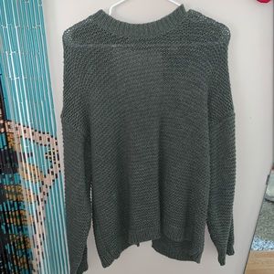 Oversized olive green sweater